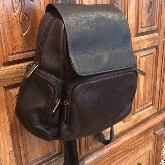 Genuine Leather Backpack - Picture 3 of 17